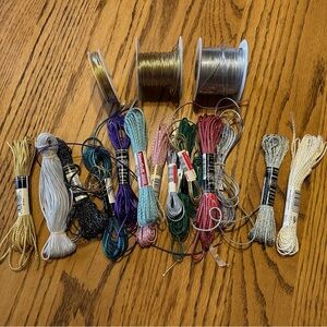 Assorted Needloft Metallic Craft and Tinsel Cord